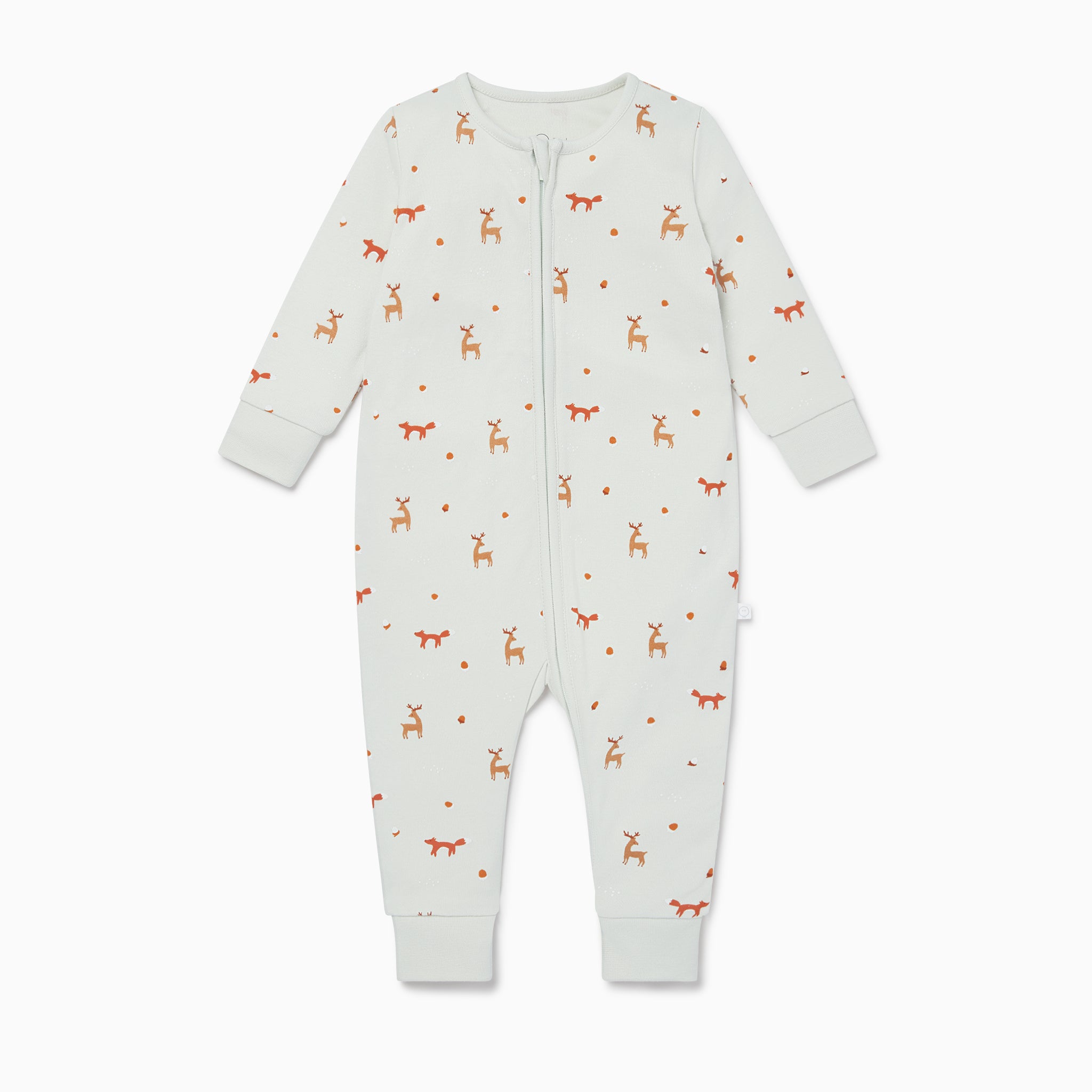 Fox_Print_Zip-Up_Sleepsuit_Front