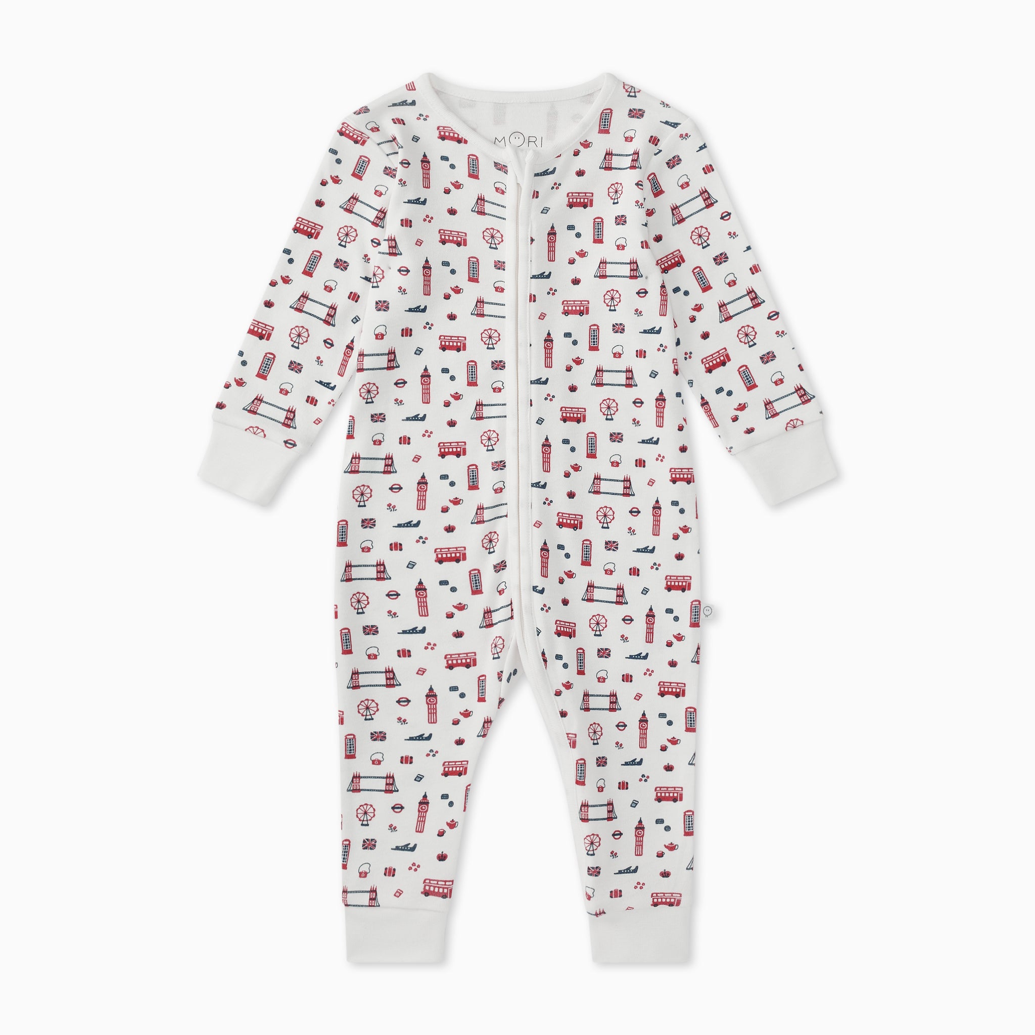 LittleLondonCleverZipSleepsuitFootless