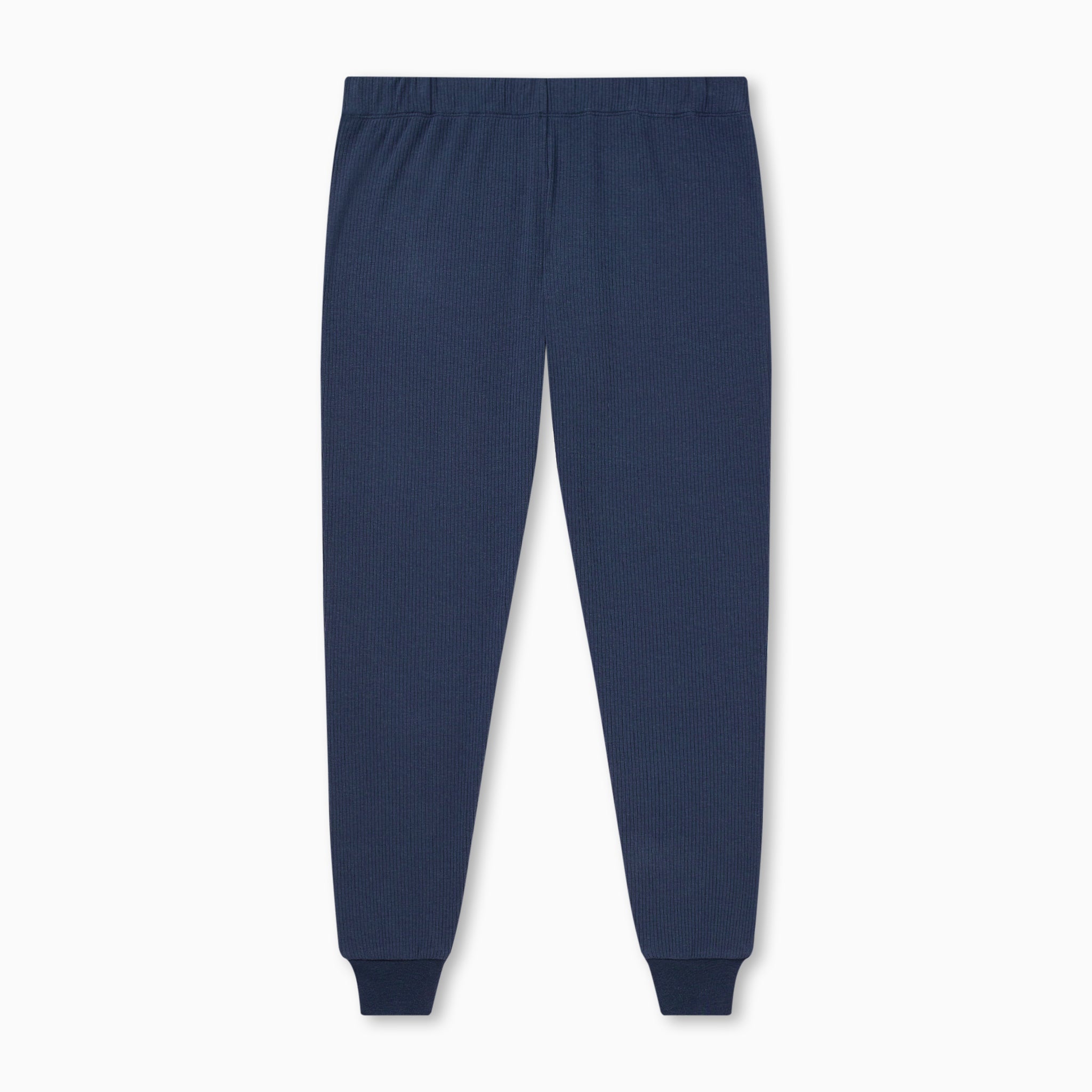 MatchingFamilyRibbedNavyPyjamas_MamaBottom