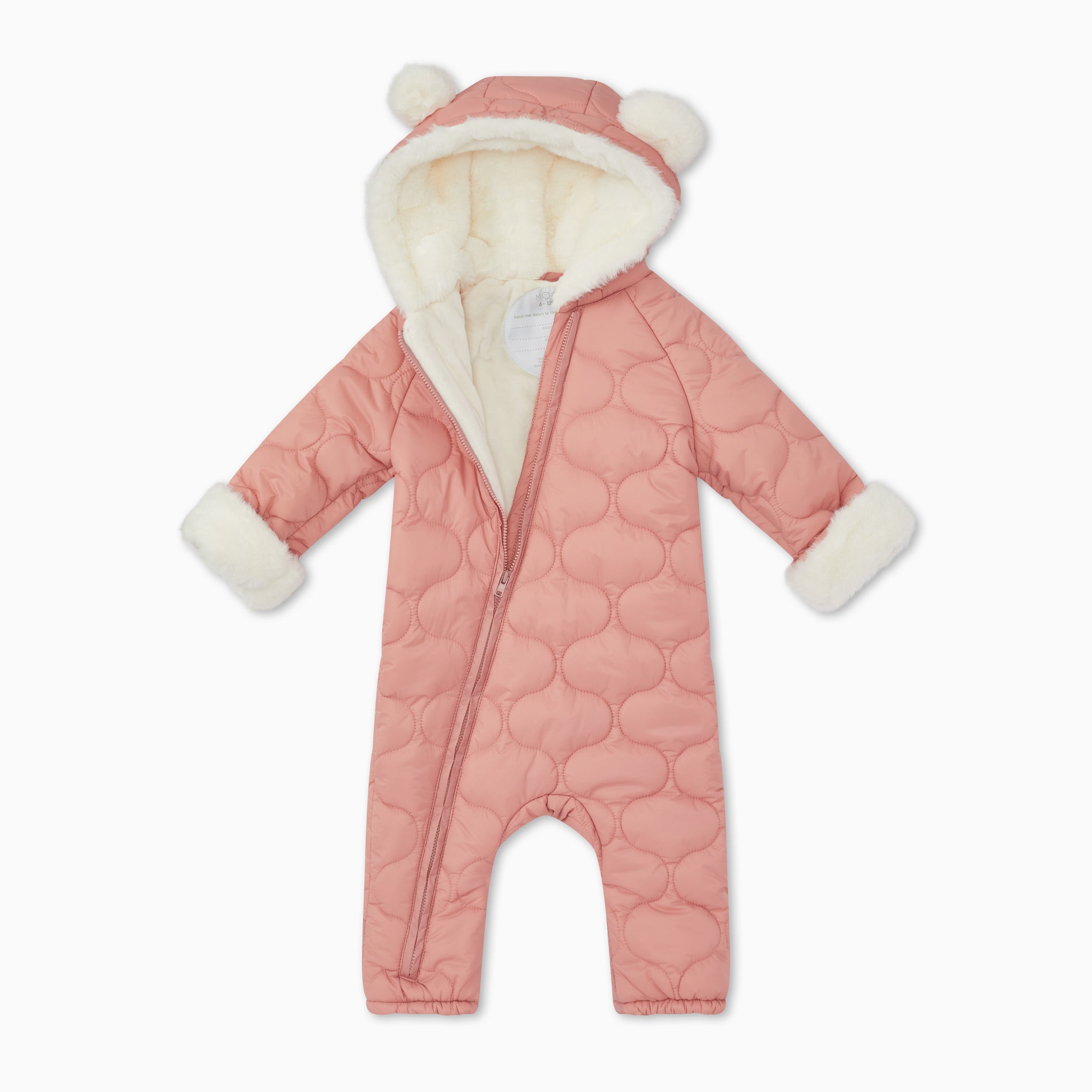 RecycledWaterproofQuiltedPramsuit_Blush_DETAIL