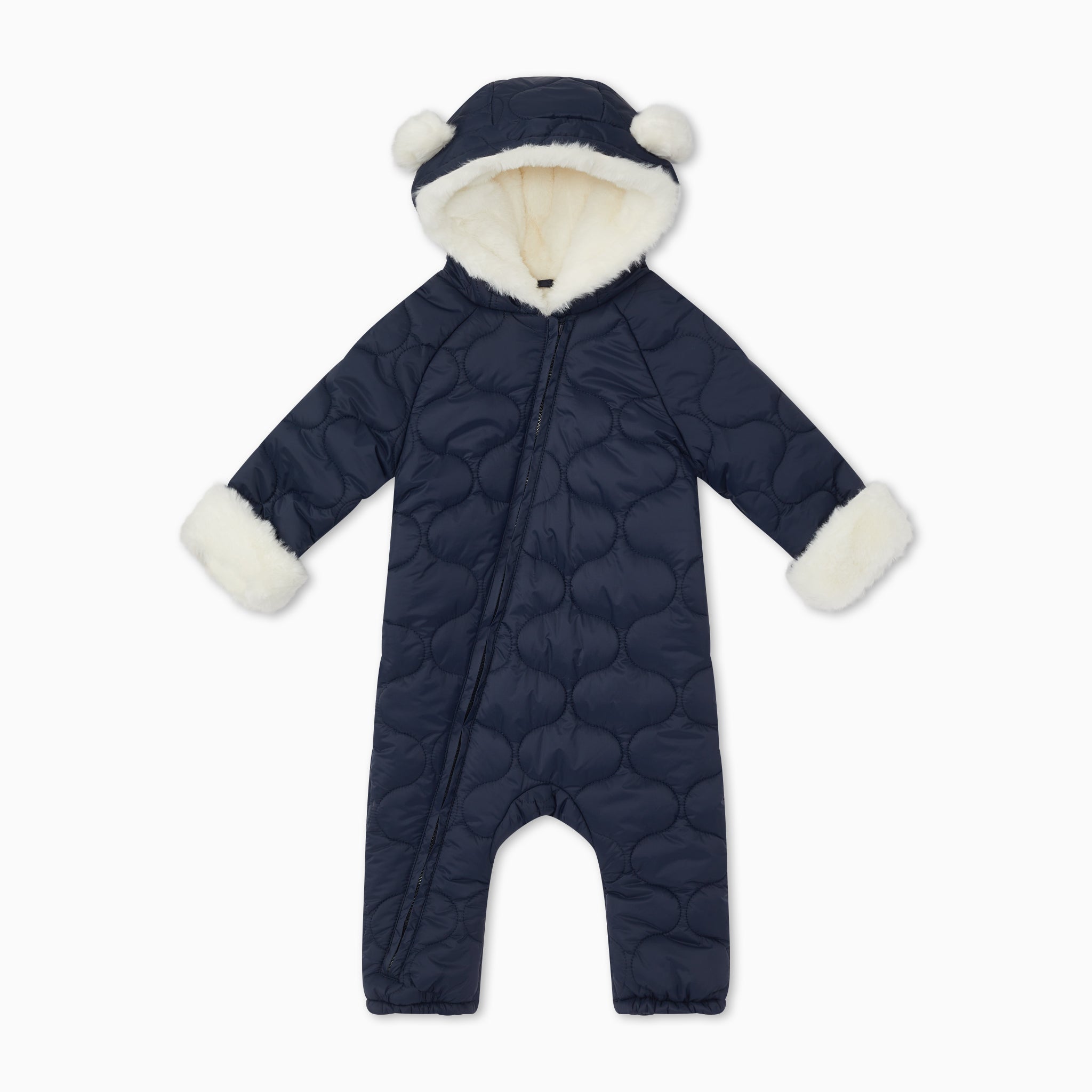 RecycledWaterproofQuiltedPramsuit_Navy_FRONT
