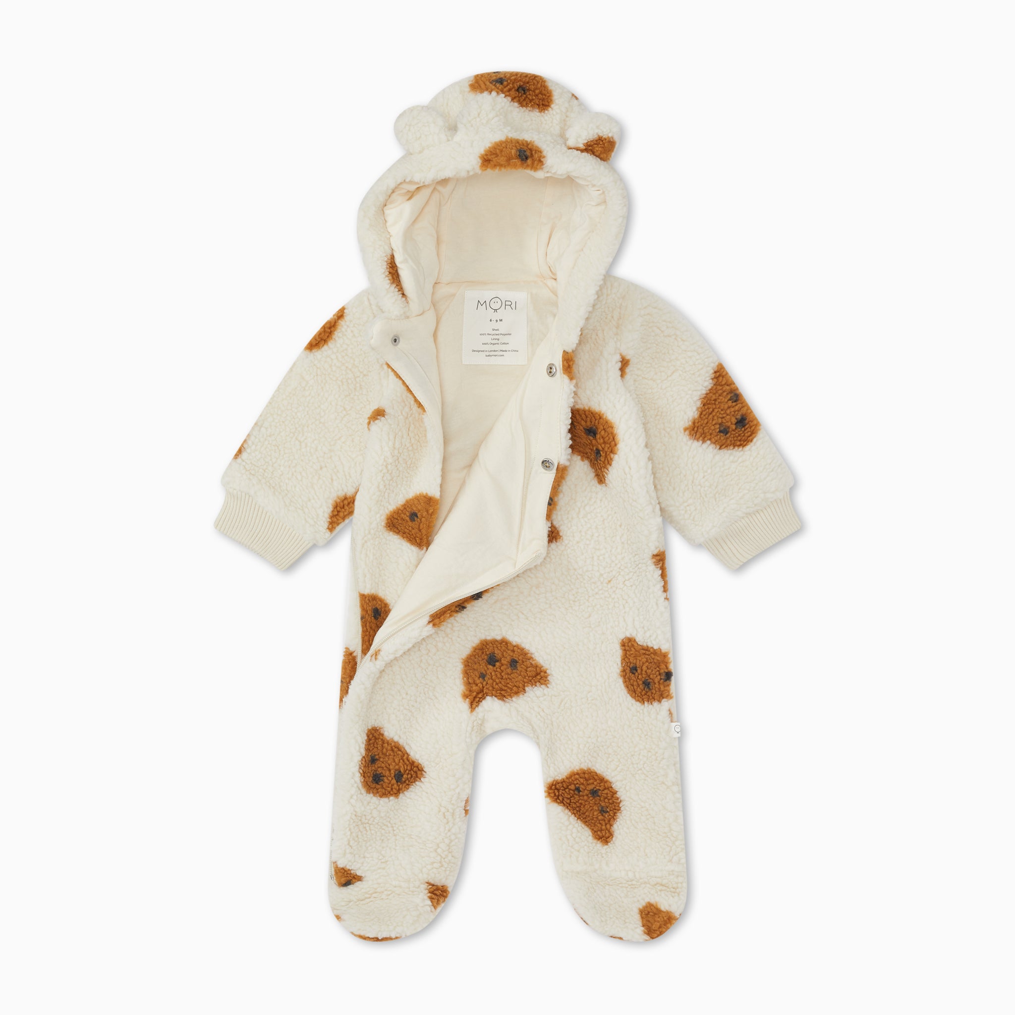 TeddyBearPramsuit_Footed_OPEN